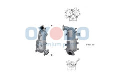 Filter sadzí/pevných častíc výfukového systému Oyodo 20N0152-OYO