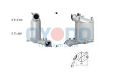Filtr pevnych castic, vyfukovy system Oyodo 20N0079-OYO