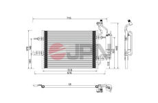 Kondenzátor, klimatizace JPN 60C9121-JPN