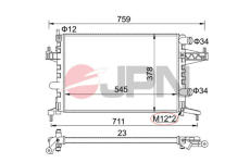 Chladič, chlazení motoru JPN 60C9031-JPN