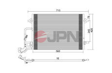 Kondenzátor klimatizácie JPN 60C9137-JPN