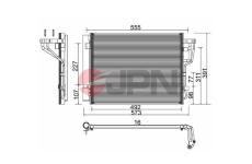 Kondenzátor klimatizácie JPN 60C0329-JPN