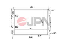 Chladič, chlazení motoru JPN 60C9044-JPN