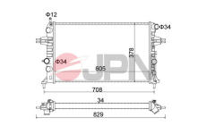 Chladič, chlazení motoru JPN 60C9029-JPN