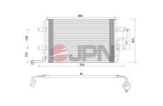 Kondenzátor klimatizácie JPN 60C9136-JPN