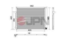 Kondenzátor klimatizácie JPN 60C9083-JPN