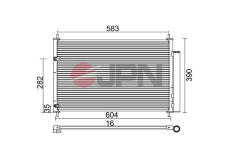 Kondenzátor klimatizácie JPN 60C9134-JPN