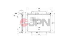 Chladič, chlazení motoru JPN 60C9042-JPN