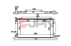 Chladič, chlazení motoru JPN 60C9052-JPN
