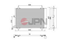 Kondenzátor klimatizácie JPN 60C9089-JPN