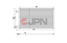 Kondenzátor klimatizácie JPN 60C9129-JPN