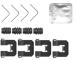 Sada prislusenstvi, oblozeni kotoucove brzdy HELLA 8DZ 355 207-111