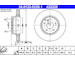 Brzdový kotúč ATE 24.0122-0228.1