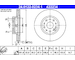 Brzdový kotouč ATE 24.0122-0234.1