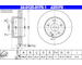 Brzdový kotouč ATE 24.0125-0179.1