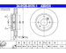 Brzdový kotouč ATE 24.0126-0131.1