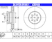 Brzdový kotouč ATE 24.0126-0144.1