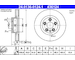 Brzdový kotouč ATE 24.0136-0124.1