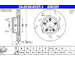 Brzdový kotouč ATE 24.0136-0127.1