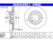 Brzdový kotúč ATE 24.0318-0106.1