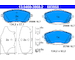 Sada brzdových destiček, kotoučová brzda ATE 13.0460-3868.2