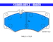 Sada brzdových platničiek kotúčovej brzdy ATE 13.0460-4401.2