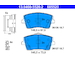 Sada brzdových destiček, kotoučová brzda ATE 13.0460-5520.2