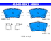 Sada brzdových destiček, kotoučová brzda ATE 13.0460-5604.2