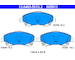 Sada brzdových destiček, kotoučová brzda ATE 13.0460-5813.2