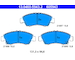 Sada brzdových destiček, kotoučová brzda ATE 13.0460-5943.2
