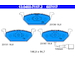 Sada brzdových platničiek kotúčovej brzdy ATE 13.0460-7117.2