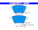 Sada brzdových platničiek kotúčovej brzdy ATE 13.0460-7201.2