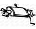 Predni tlumic vyfuku WALKER 06235