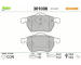 Sada brzdových destiček, kotoučová brzda VALEO 301008