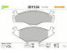 Sada brzdových destiček, kotoučová brzda VALEO 301124