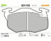 Sada brzdových destiček, kotoučová brzda VALEO 301155