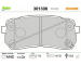 Sada brzdových destiček, kotoučová brzda VALEO 301308