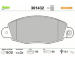 Sada brzdových destiček, kotoučová brzda VALEO 301432