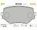 Sada brzdových destiček, kotoučová brzda VALEO 301534