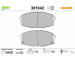 Sada brzdových destiček, kotoučová brzda VALEO 301842