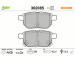 Sada brzdových destiček, kotoučová brzda VALEO 302085