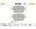 Sada brzdových destiček, kotoučová brzda VALEO 302098