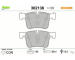 Sada brzdových destiček, kotoučová brzda VALEO 302138