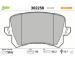Sada brzdových destiček, kotoučová brzda VALEO 302258