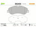 Sada brzdových destiček, kotoučová brzda VALEO 302403
