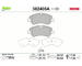 Sada brzdových destiček, kotoučová brzda VALEO 302406A
