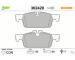 Sada brzdových destiček, kotoučová brzda VALEO 302420