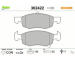 Sada brzdových destiček, kotoučová brzda VALEO 302422