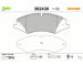 Sada brzdových destiček, kotoučová brzda VALEO 302439