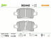 Sada brzdových destiček, kotoučová brzda VALEO 302442